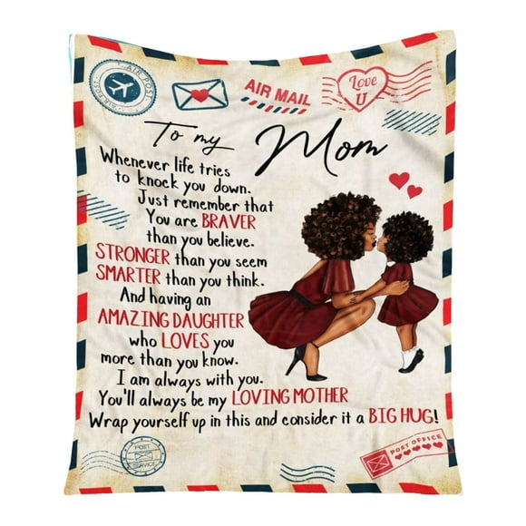 TIELUTT pour Anniversaire de Maman pour Maman pour la Fête des Mères Couverture pour Fils Couverture Épaisse Taille Complète Couvertures Douces Couverture en Microfibre Flanelle Couverture Duveteuse Grande Couverture Épaisse