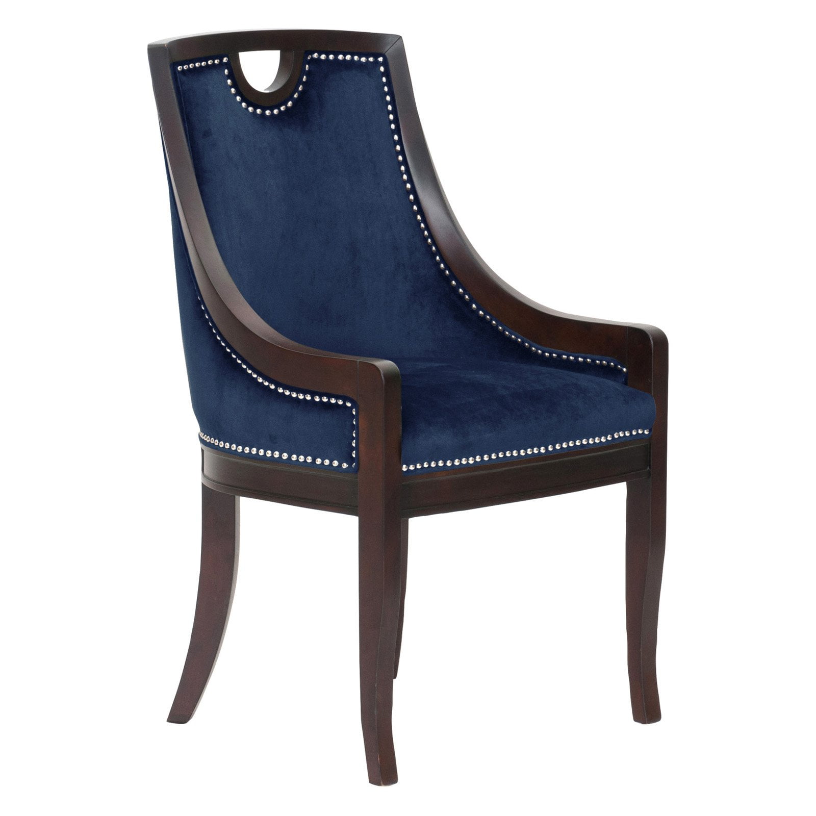 Chic Home June Velvet Dining Side Chair with Nailhead Trim Walmart