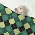 thumbnail image 2 of Pofeuu Green Squares Print Puppy Blanket,Dog Blankets,Pet Blanket Cozy Cat Blankets for Indoor Cats, Fuzzy Pet Blanket for Kitten Doggy Dog Blankets-Medium, 2 of 8