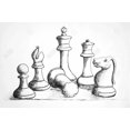 thumbnail image 3 of Chess game pieces - 24"x36" canvas - Print on demand, 3 of 5