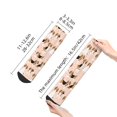 thumbnail image 2 of Goofa Beagle Dog On Brown Pattern Non Slip Socks with Grips for Elderly, Crew Socks Yoga Hospital Socks Cushioned Sole Gripper Socks for Men Women, 2 of 5
