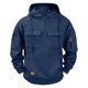 thumbnail image 4 of pstuiky camisetas de manga larga para hombre, Sudadera con capucha, cremallera de un cuarto y múltiples bolsillos de manga larga de color liso para hombre Tops de talla grande para hombre xxl, 4 of 4