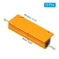 thumbnail image 3 of Unique Bargains 100W 2.5 Ohm Aluminum Shell Resistor Housing Resistor Housed Case Wirewound Resistors Power Resistor, 5 Pack, 3 of 5