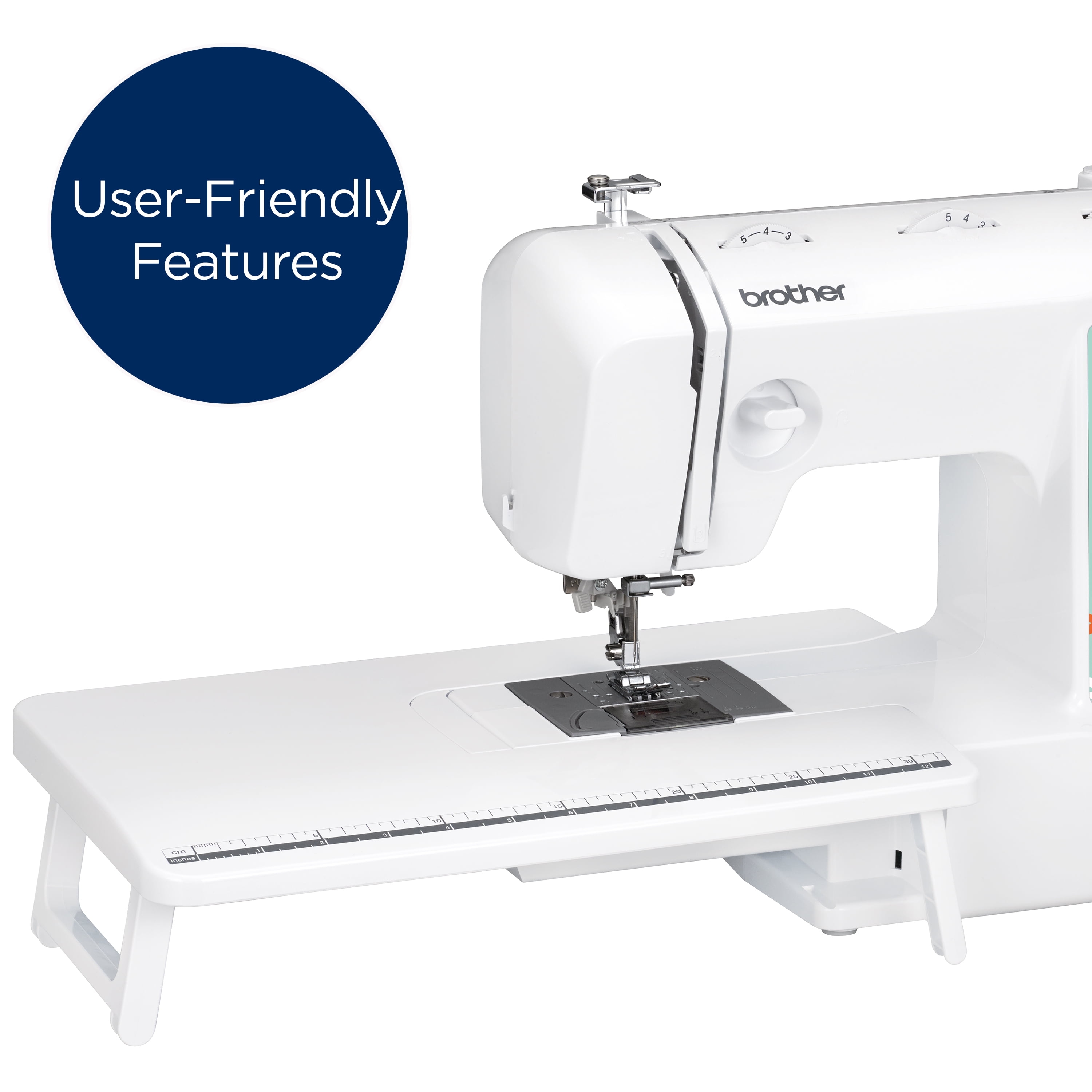 BROTHER WHITE ELECTRIC SEWING MACHINE 37 BUILT IN STITCHES LED LIGHT 