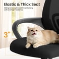 thumbnail image 4 of Silla de escritorio ergonómica OLIXIS de respaldo medio, negra, 4 of 7