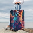 thumbnail image 7 of Fuzoiu Starry Sky White Cloud Puppy Print Suitcase Cover,Washable Luggage Covers for Suitcase,Elastic Luggage Protector Cover,Scratch Resistant Travel Suitcase Covers-X-Large, 7 of 7