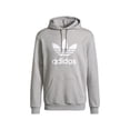 thumbnail image 2 of Adidas Originals Trefoil Mens Active Hoodies Size S, Color: Grey/White, 2 of 2