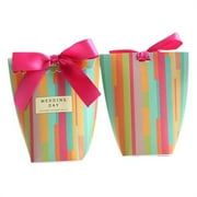 Panda Superstore PS-HOM13761871-YAN01719 20 Piece Candy Favor Wedding & Creative Birthday Decoration Party Gift Box, Stripe