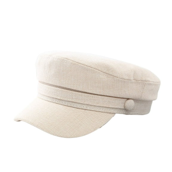 UDIYO Women Beret Vintage Style Fine Texture Solid Color 8-Panel Paperboy Cap for Party