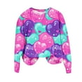 thumbnail image 2 of Ounisa Valentines Day Shirts Women Valentine Crewneck Sweatshirts Love Heart Sweatshirt Valentine's Long Sleeve Tops, 2 of 5