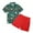 AD286 Green, variant on Ulitacool Boy Christmas Outfits Christmas Kids Boy Santa Deer Print Short Sleeve T Shirt Red Shorts Gentleman Suit Xmas 2Pcs Outfits Set Fall Winter Basic Clothes Green 2-3 Years