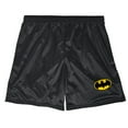 thumbnail image 3 of Batman Classic Bat Shield Logo Mens Lined Mesh Sweat Shorts, Black, Large, 3 of 6