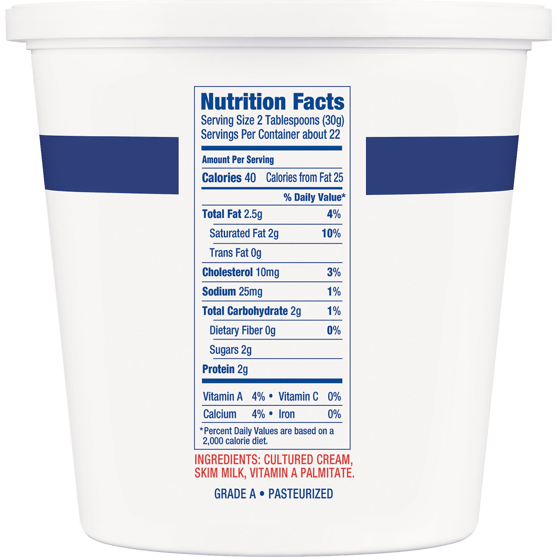 Daisy Sour Cream Nutritional Info Besto Blog
