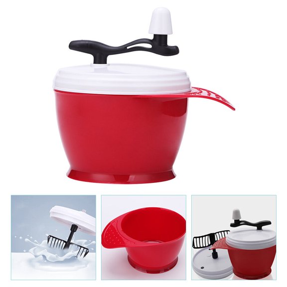 Yardwe Sturdy Red Hair Dye Bowl for Professional and Personal Hair Color Mixing Use
