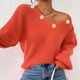 thumbnail image 5 of Neewe Women's Oversized Sweaters 2025 Long Sleeve Fuzzy Knit MXsual Chunky Pullover Sweater Fall Outfits Clothes, 5 of 8