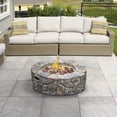 thumbnail image 2 of Teamson Home Grand Foyer Rond au Propane Diamètre 28 Pouces Effet Brique de Pierre, 2 of 11