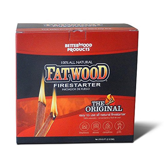 Better Wood Products Fatwood Firestarter Box, 3-Pounds