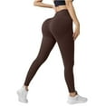 thumbnail image 4 of HJYCHN Baggy Sweatpants High Waisted Yoga Pants for Soft Stretchy Workout Running Athletic Casual Wear Comfortable Flared Leggings with Pockets Women'S Pants Coffee S, 4 of 4