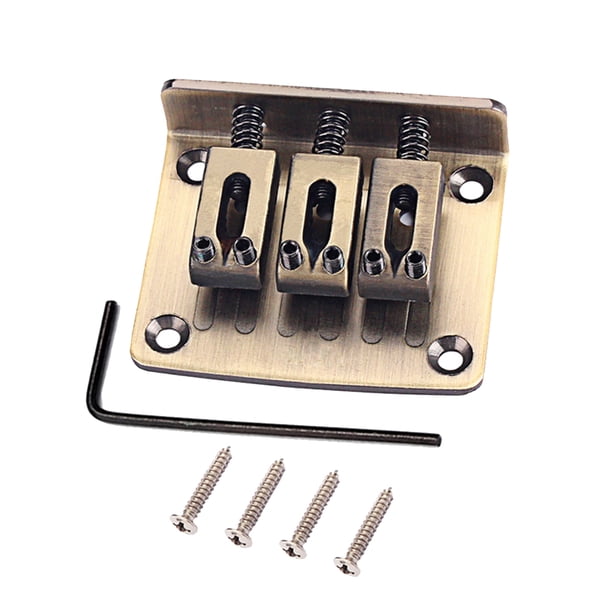 Puente Y Cordal Para Guitarra Eléctrica - Compatible Con Gibson Les Paul, Plateado, Aleación De Zinc