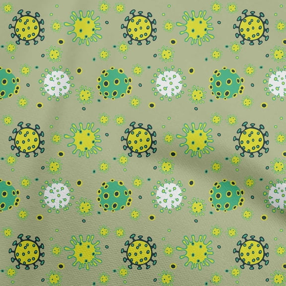 oneOone Cotton Jersey Light Green Fabric Medical Diy Clothing Quilting Fabric Print Fabric By Yard 58 Inch Wide