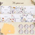 thumbnail image 3 of Austok 36 Pack Wildflower Thank You Cards Floral Blank Card Flower Greeting Cards with Envelopes and Matching Stickers for Weddings Birthdays Bridal and Baby Showers, 3 of 10