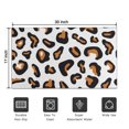 thumbnail image 5 of Black and Orange Of Leopard Print Door Rugs,Washable Non Slip Door Mats Indoor,Decorative Door Mats,Entry Mat Indoor for Entrance,Bedroom,Kitchen,Bathroom,17"x30", 5 of 6