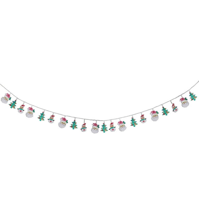 A Christmas Led Light String 15 Meters For Christmas Tree Holiday Decorative Colorful Lights Indoor Outdoor Decor Plastic Material Battery Operated