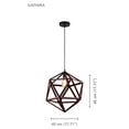 thumbnail image 2 of Xtricity - Pendant Light, Width 17.71 '', From Saphira Collection, Black, 2 of 3