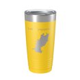 thumbnail image 1 of Lake Tangipahoa Map Tumbler Travel Mug Insulated Laser Engraved Coffee Cup Mississippi 20 oz Yellow, 1 of 1