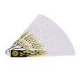 thumbnail image 2 of 12 Piezas s Flechas De Tiro Con Pegatinas Adhesivas Envuelve 10,6 "x 1,2" Fluorescente Amarillo / Blanco En blanco y negro Soledad Archery Arrow Wraps, 2 of 9