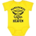 thumbnail image 3 of Inktastic Handpicked for Earth by My Cousin in Heaven with Angel Wings Boys or Girls Baby Bodysuit, 3 of 5