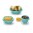 thumbnail image 6 of Rubbermaid TakeAlongs On the Go Food Storage and Meal Prep Containers, 16-Piece Lunch Set, Teal Splash, 6 of 6
