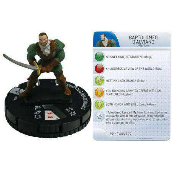 Assassin's Creed HeroClix Bartolomeo D'Alviano #004