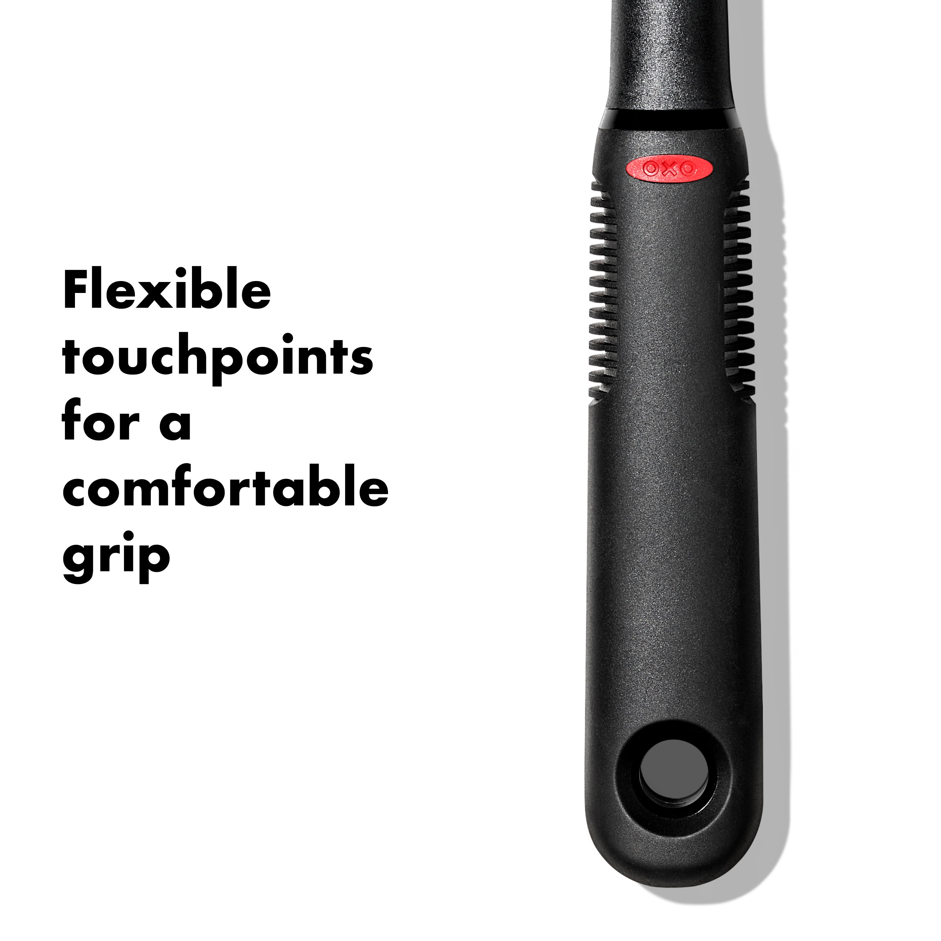 OXO Softworks 13" Nylon Slotted Cooking Spoon, Black