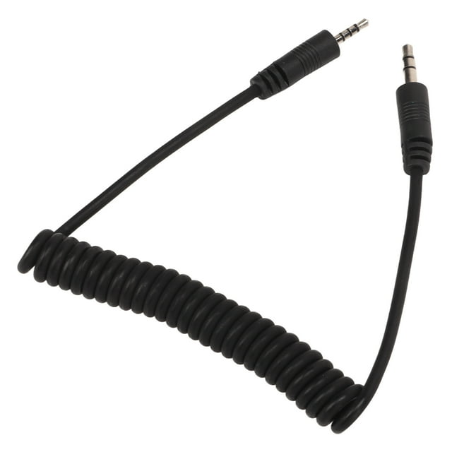 Coiled Cord Flash Sync Cable,Flash Sync Cable 3.5mm DSLR Camera Coiled Cord DSLR Camera Flash Sync Cable Finely Tuned Performance