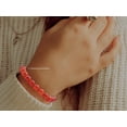 thumbnail image 4 of Red Agate Bracelet - 8mm Beaded Stretch Bracelet and Healing Stones, 4 of 5