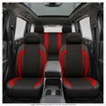 thumbnail image 4 of Cubre Asientos Auto Drive Poliéster Rojo con Negro 8 Piezas, 4 of 4