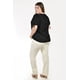 thumbnail image 3 of Blusa con detalle plisado Roman Fashion /Tallas Extras, 2761 (Negro) negro 38, 3 of 5