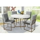thumbnail image 1 of Comedor Soria 4 Sillas Oro Redondo Tubular y Cubierta de Formica, 1 of 5