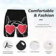 thumbnail image 5 of Lsque Mens Swim Trunks Animal Bulldog French Pattern - Bathing Suit Compression Liner - Beach Swim Shorts Swimwear - (S-3XL) - Stretch Quick Dry -Small, 5 of 9