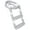 Gray, variant on Potty Training Seat Ladder Comfortable Adjustable Height 2 in 1 Potty Training Toilet With Anti Slip Pad for Kids Boys Girls