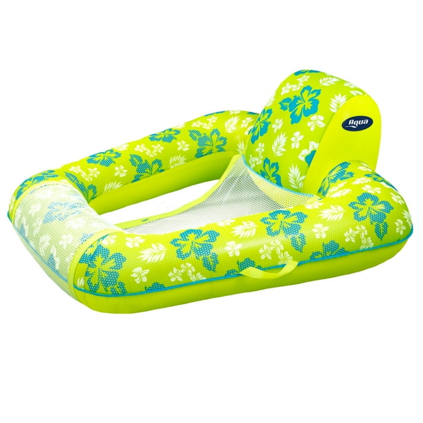 Aqua Zero Gravity Lounge Pool Float with Arm Rests and Leg Bolsters, Green - Walmart.com