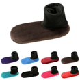 thumbnail image 3 of CNEJRHG 1Pairs Womens & Mens Winter Home Socks Slipper Socks Floor Dance Socks Padded Thickened Warm Cozy Fleece Booties with Non Slip Bottom Coffee, 3 of 7