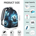 thumbnail image 2 of Students Football Sports Backpack Baseball Soccer Basketball Ball Game School Bag with Team Design, Durable and Adjustable Strap, 2 of 6
