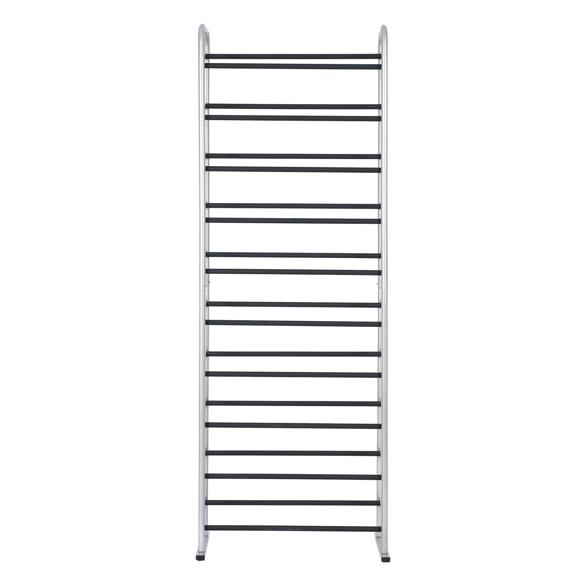 Mainstays 10-Tier Shoe Rack, Silver and Black photo 2