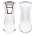 thumbnail image 3 of Aislor Liturgical Dancewear for Women Sleeveless Side Lace-up Church Worship Praise Dance Tunic Dress White XL, 3 of 6
