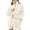 Beige, variant on Women Oversized Half Zip Mock Neck Knit Sweater with Long Drop Shoulder Sleeves