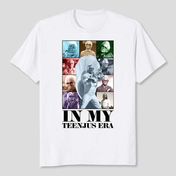 Uncle Baby Billy In My Teenjus Era,White/Sand/ASH Grey Color, Men's And Women's Graphic Tee 100% Cotton by TBun, Full Sizes S-5XL