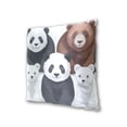 thumbnail image 3 of Pandas Brown Bear Polar Bears Cute Throw Pillow Covers Pillowcases 20 x 20 Inch Home Decor 2 Packs for Bedroom Sofa, 3 of 6