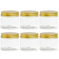 thumbnail image 2 of 6Pcs Plastic Jar with Lid, Transparent Jar, Cosmetic Storage Container, Slime, 2 of 6